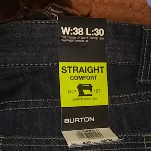 Mens Straight Denim Jeans - Picture 9 of 11